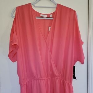 Cold shoulder V Neck Shorts Romper